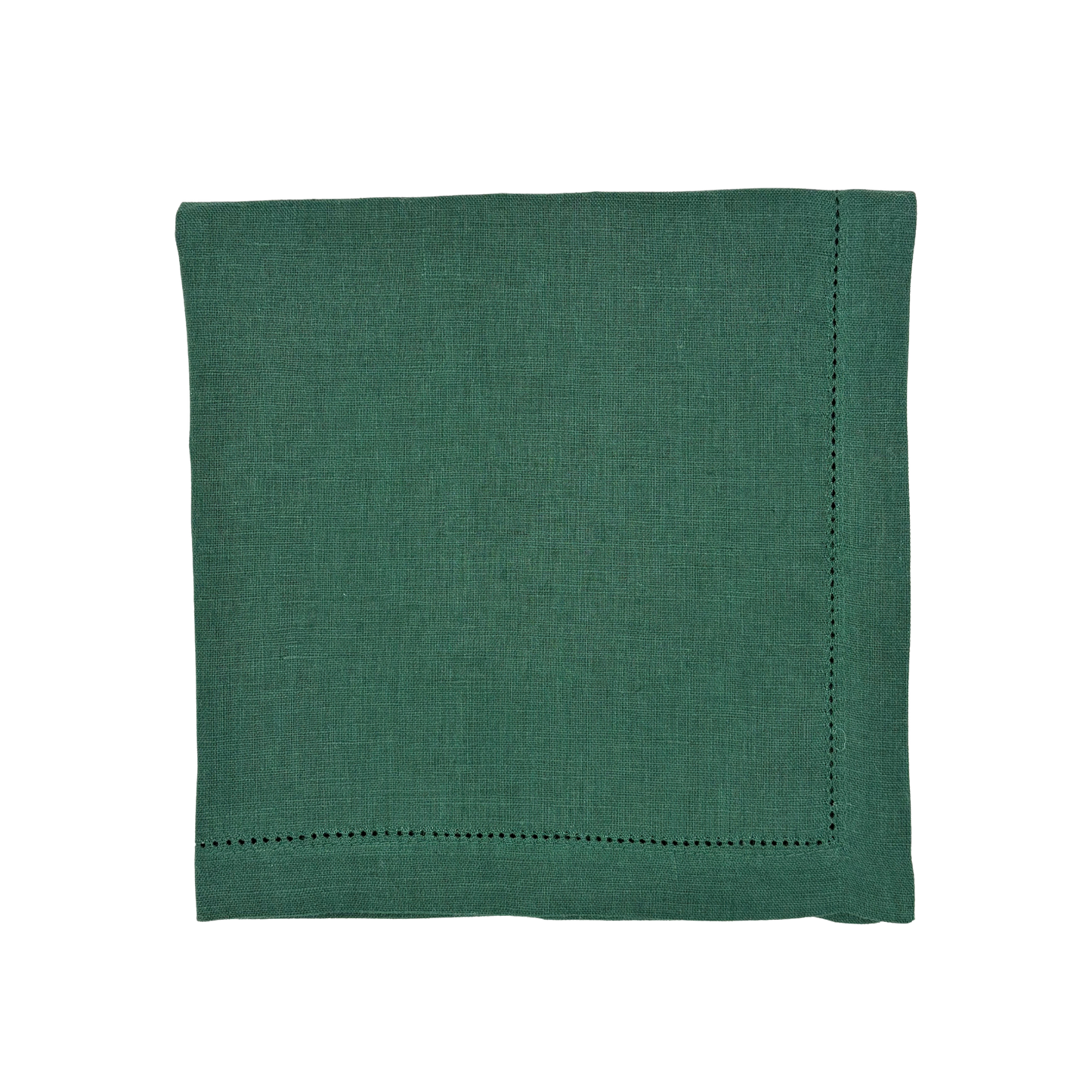 Linen Napkin in Hunter Green made with 100% European Linen - La Dinette