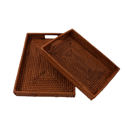 Rattan Bakkesæt - Mellem & Stor