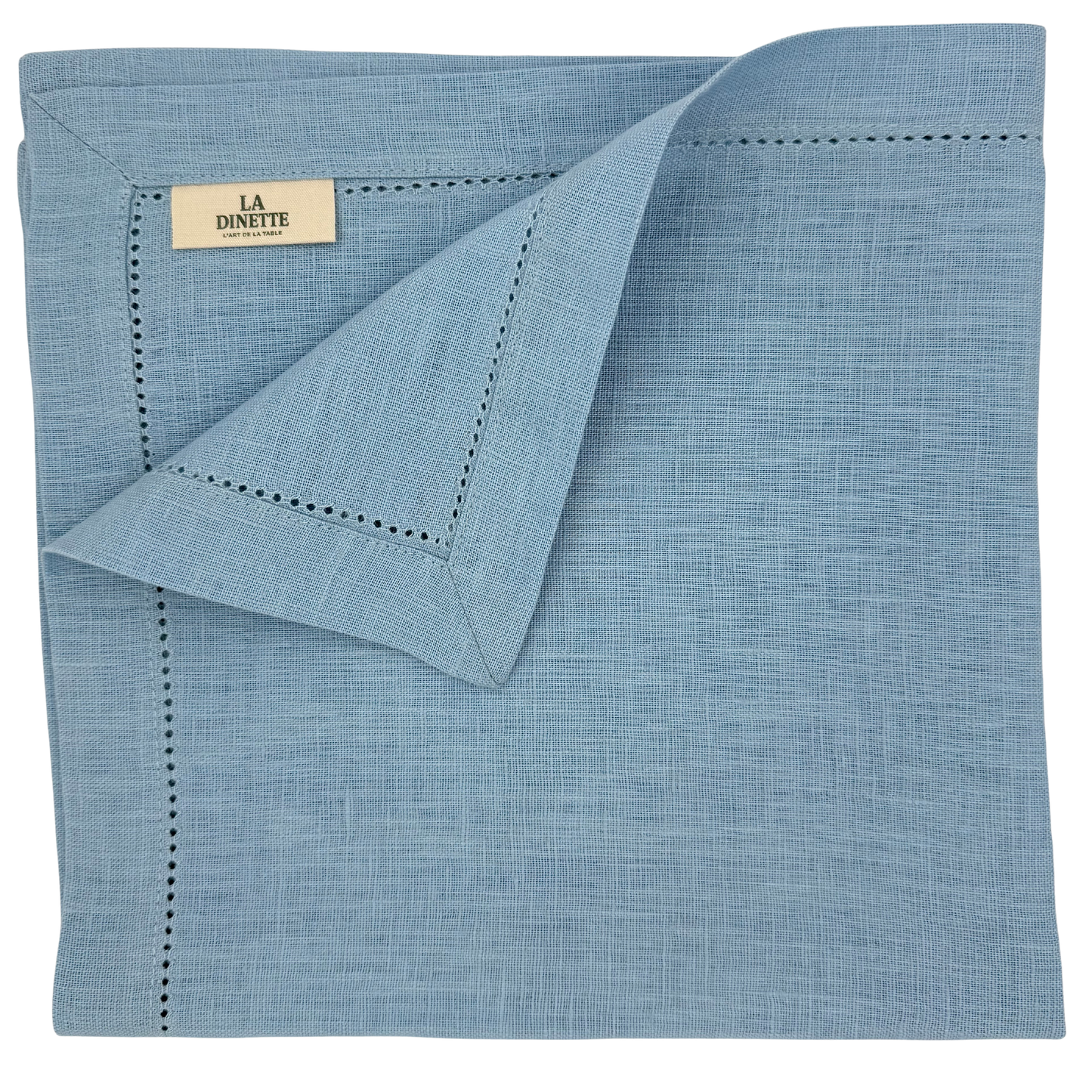 Linen Napkin in Light Blue made with 100% European Linen - La Dinette