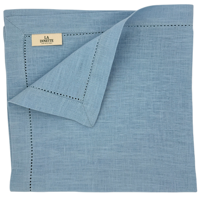 Linen Napkin in Light Blue made with 100% European Linen - La Dinette