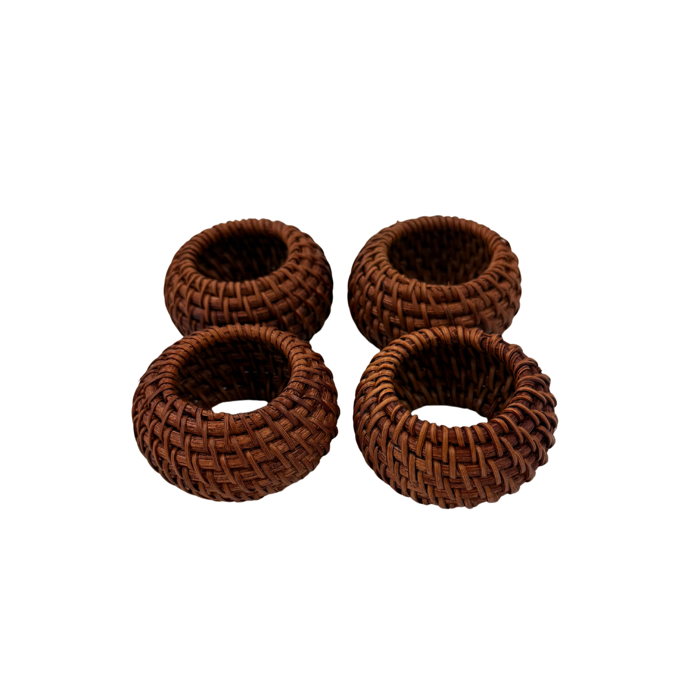 Rattan Servietringe - 4 stk