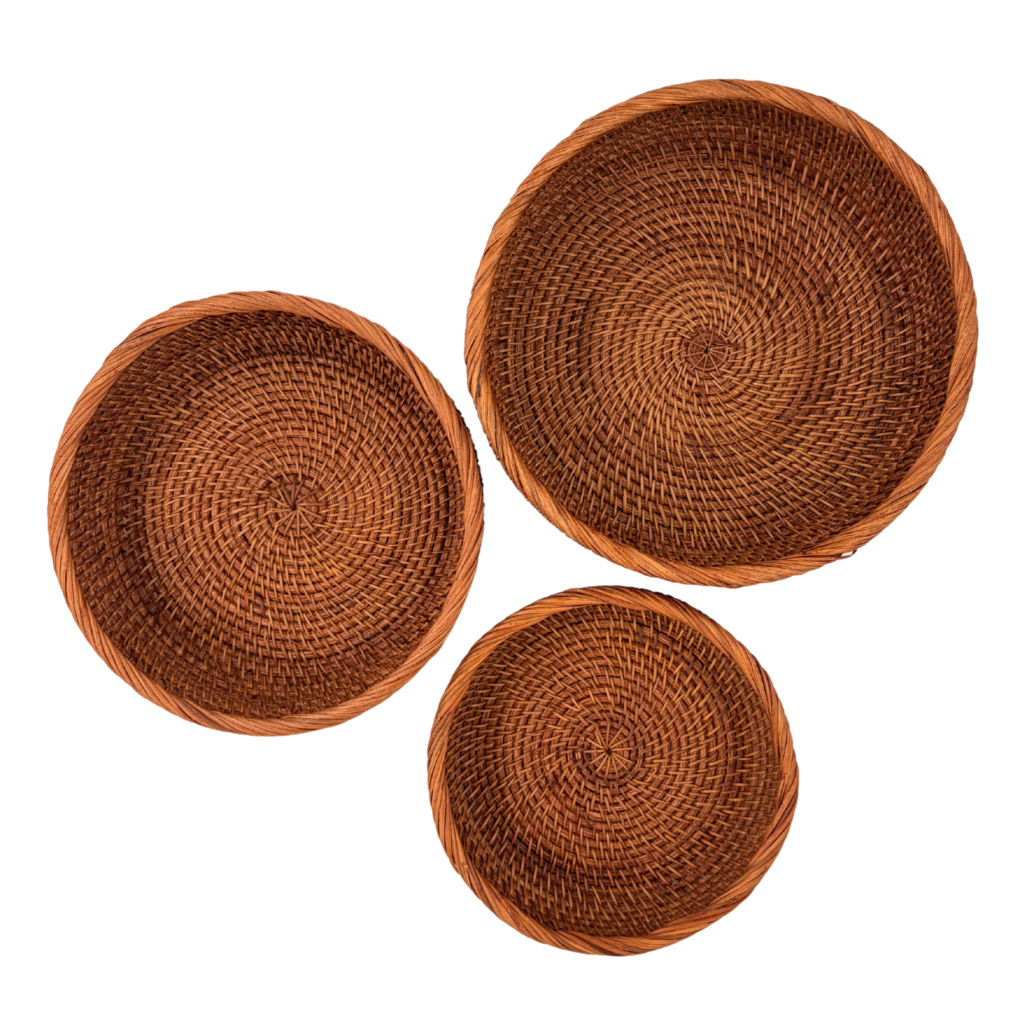 Rattan Skålesæt - Lille, Mellem & Stor