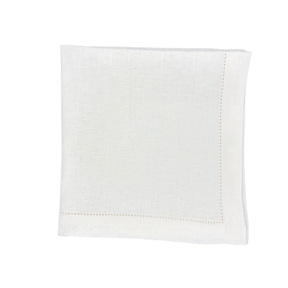 Linen Napkin White made with 100% European Linen - La Dinette