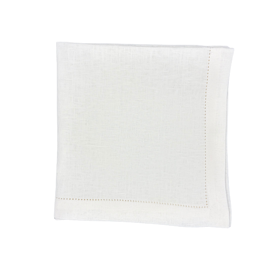 Linen Napkin White made with 100% European Linen - La Dinette